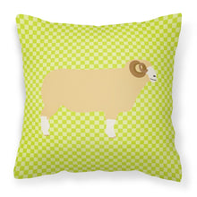 Load image into Gallery viewer, Horned Dorset Sheep Green Fabric Decorative Pillow BB7806PW1818