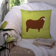 Load image into Gallery viewer, Merino Sheep Green Throw Pillow - 14x14 Decorative Pillow – Art for Your Home &amp; Patio BB7807PW1414