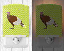 Load image into Gallery viewer, Bourbon Red Turkey Hen Green Ceramic Night Light BB7808CNL
