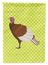 Load image into Gallery viewer, Bourbon Red Turkey Hen Green Garden Flag - Outdoor Decorative Yard Flag
