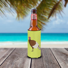 Load image into Gallery viewer, Bourbon Red Turkey Hen Green   Hugger for slim cans