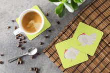 Load image into Gallery viewer, White Holland Turkey Green Foam Coaster  BB7809FC