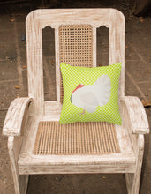 Load image into Gallery viewer, White Holland Turkey Green Fabric Decorative Pillow BB7809PW1818
