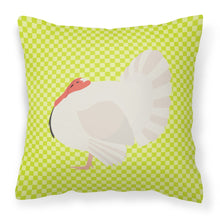 Load image into Gallery viewer, White Holland Turkey Green Fabric Decorative Pillow BB7809PW1818