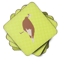 Load image into Gallery viewer, Jersey Buff Turkey Hen Green Foam Coaster  BB7810FC