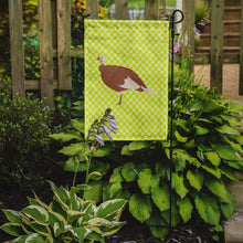 Load image into Gallery viewer, Jersey Buff Turkey Hen Green Garden Flag - Outdoor Decorative Yard Flag