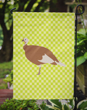 Load image into Gallery viewer, Jersey Buff Turkey Hen Green Garden Flag - Outdoor Decorative Yard Flag