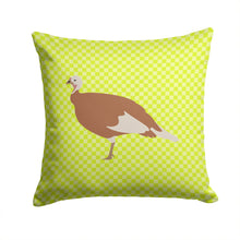 Load image into Gallery viewer, Jersey Buff Turkey Hen Green Throw Pillow - 14x14 Decorative Pillow – Art for Your Home &amp; Patio BB7810PW1414