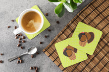 Load image into Gallery viewer, Bronze Turkey Green Foam Coaster  BB7812FC