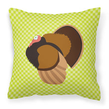 Load image into Gallery viewer, Bronze Turkey Green Fabric Decorative Pillow BB7812PW1818