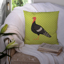 Load image into Gallery viewer, Marragansett Turkey Green Throw Pillow - 14x14 Decorative Pillow – Art for Your Home &amp; Patio BB7813PW1414