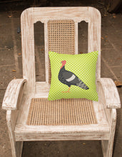 Load image into Gallery viewer, Marragansett Turkey Green Fabric Decorative Pillow BB7813PW1818