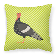 Load image into Gallery viewer, Marragansett Turkey Green Fabric Decorative Pillow BB7813PW1818