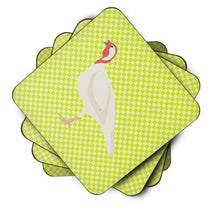 Load image into Gallery viewer, Beltsville Small White Turkey Hen Green Foam Coaster  BB7815FC