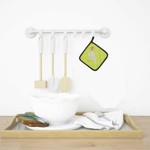 Load image into Gallery viewer, Beltsville Small White Turkey Hen Green Pot Holders - Set of 2 - Heat-Resistant Kitchen Essentials BB7815PTHD