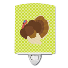 Load image into Gallery viewer, French Turkey Dindon Green Ceramic Night Light BB7816CNL