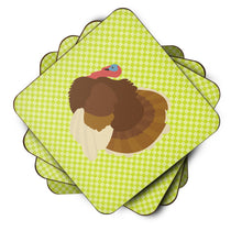 Load image into Gallery viewer, French Turkey Dindon Green Foam Coaster  BB7816FC
