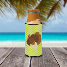 Load image into Gallery viewer, French Turkey Dindon Green   Hugger for slim cans