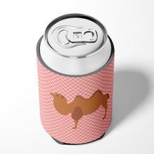 Load image into Gallery viewer, Bactrian Camel Pink Check Can or Bottle Hugger BB7818CC