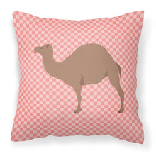 Load image into Gallery viewer, F1 Hybrid Camel Pink Check Fabric Decorative Pillow BB7819PW1818