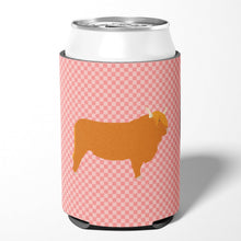 Load image into Gallery viewer, Highland Cow Pink Check Can or Bottle Hugger BB7820CC