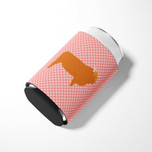 Load image into Gallery viewer, Highland Cow Pink Check Can or Bottle Hugger BB7820CC