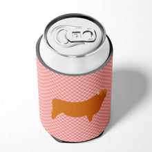 Load image into Gallery viewer, Highland Cow Pink Check Can or Bottle Hugger BB7820CC