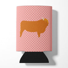 Load image into Gallery viewer, Highland Cow Pink Check Can or Bottle Hugger BB7820CC