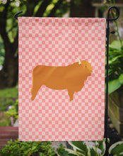 Load image into Gallery viewer, Highland Cow Pink Check Garden Flag - Outdoor Decorative Yard Flag