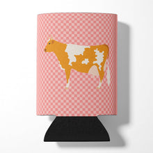 Load image into Gallery viewer, Guernsey Cow Pink Check Can or Bottle Hugger BB7821CC