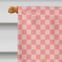 Load image into Gallery viewer, Guernsey Cow Pink Check Flag Canvas House Size BB7821CHF