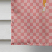 Load image into Gallery viewer, Guernsey Cow Pink Check Flag Canvas House Size BB7821CHF