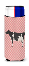 Load image into Gallery viewer, Holstein Cow Pink Check   Hugger for slim cans