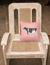 Load image into Gallery viewer, Holstein Cow Pink Check Fabric Decorative Pillow BB7822PW1818