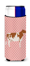 Load image into Gallery viewer, Ayrshire Cow Pink Check   Hugger for slim cans