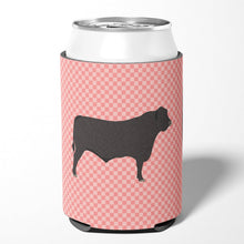 Load image into Gallery viewer, Black Angus Cow Pink Check Can or Bottle Hugger BB7828CC
