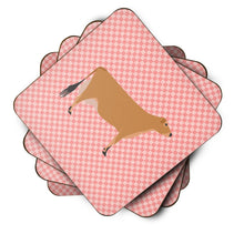 Load image into Gallery viewer, Jersey Cow Pink Check Foam Coaster  BB7829FC