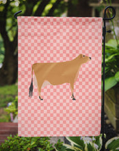 Load image into Gallery viewer, Jersey Cow Pink Check Garden Flag - Outdoor Decorative Yard Flag