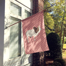 Load image into Gallery viewer, Malvi Cow Pink Check Flag Canvas House Size BB7830CHF