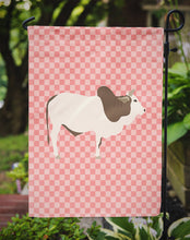 Load image into Gallery viewer, Malvi Cow Pink Check Garden Flag - Outdoor Decorative Yard Flag