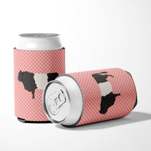 Load image into Gallery viewer, Belted Galloway Cow Pink Check Can or Bottle Hugger BB7831CC