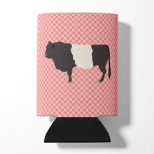 Load image into Gallery viewer, Belted Galloway Cow Pink Check Can or Bottle Hugger BB7831CC