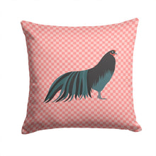 Load image into Gallery viewer, Sumatra Chicken Pink Check Throw Pillow - 14x14 Decorative Pillow – Art for Your Home &amp; Patio BB7833PW1414