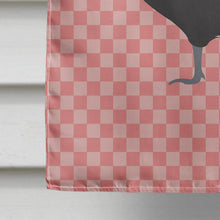 Load image into Gallery viewer, Polish Poland Chicken Pink Check Flag Canvas House Size BB7834CHF