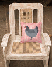 Load image into Gallery viewer, Jersey Giant Chicken Pink Check Fabric Decorative Pillow BB7835PW1818