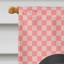 Load image into Gallery viewer, Dutch Bantam Chicken Pink Check Flag Canvas House Size BB7836CHF