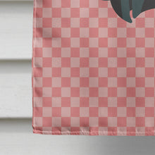 Load image into Gallery viewer, Dutch Bantam Chicken Pink Check Flag Canvas House Size BB7836CHF