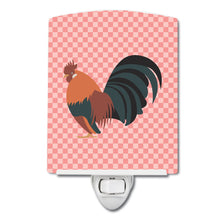 Load image into Gallery viewer, Dutch Bantam Chicken Pink Check Ceramic Night Light BB7836CNL