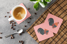 Load image into Gallery viewer, Dutch Bantam Chicken Pink Check Foam Coaster  BB7836FC