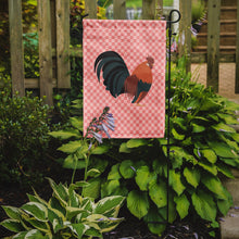 Load image into Gallery viewer, Dutch Bantam Chicken Pink Check Garden Flag - Outdoor Decorative Yard Flag